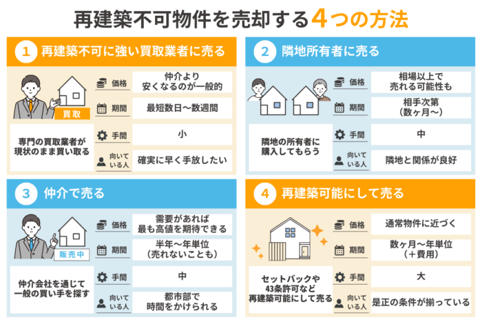 再建築不可物件を売却する4つの方法